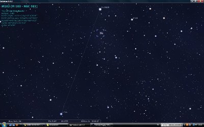 Sternbild Cassiopeia M103 - Astronomie
