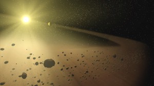 Zwischen Mars und Jupiter findet man sehr viele Asteroiden im sogenannten Asteroidengürtel (Credit: NASA/JPL)