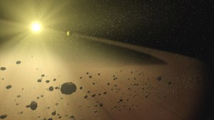 Zwischen Mars und Jupiter findet man sehr viele Asteroiden im sogenannten Asteroidengürtel (Credit: NASA/JPL)