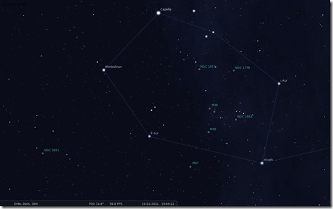 Sternbild Fuhrmann - Astronomie