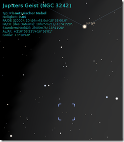 Jupiters Geist Sternbild Wasserschlange