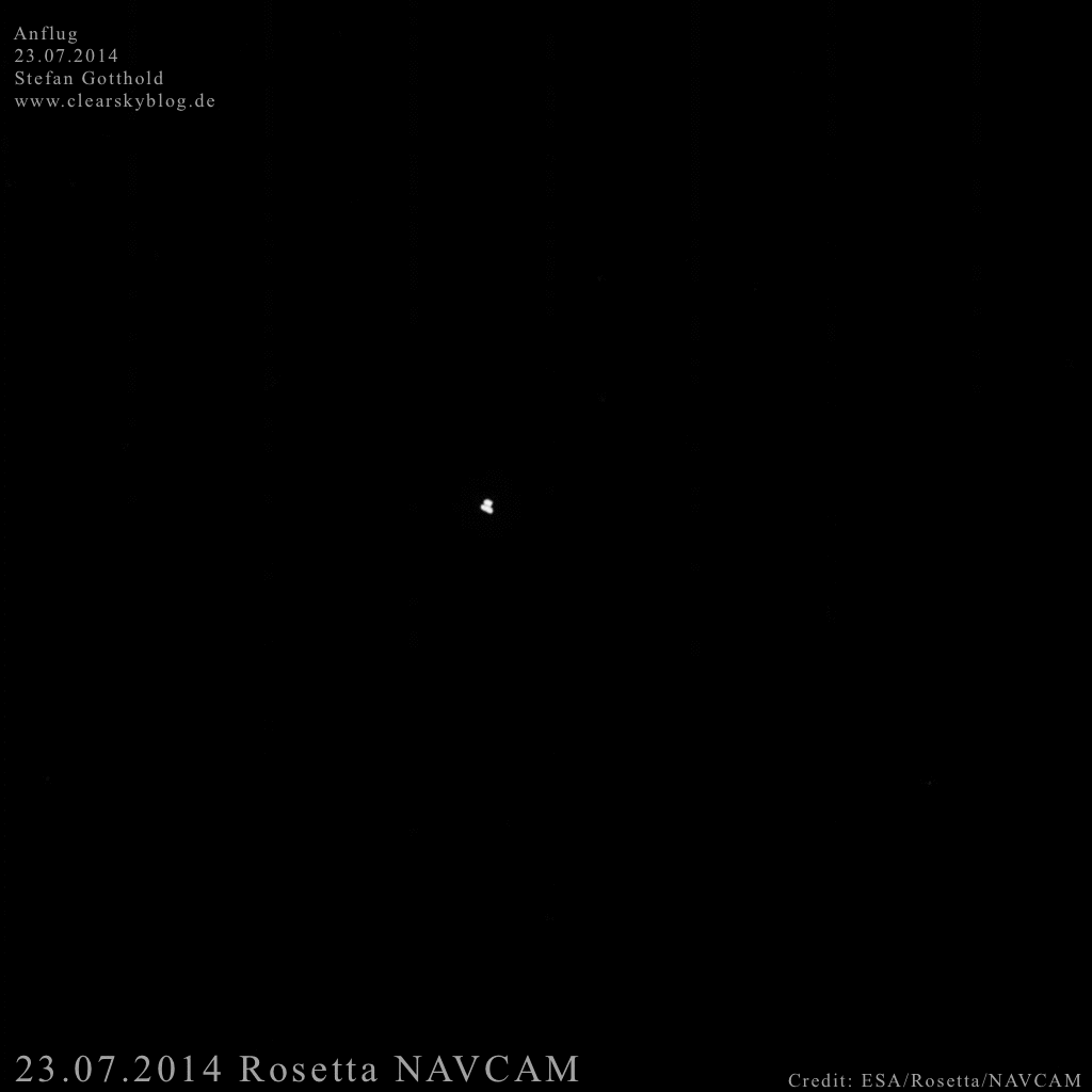 Rosetta und NAVCAM, ESA, Komet